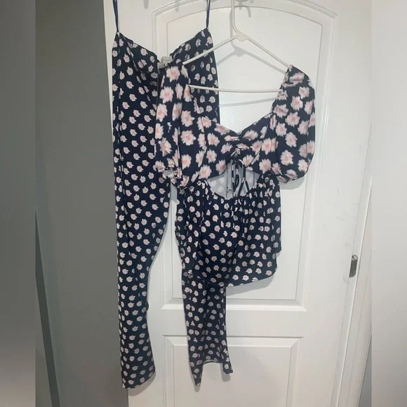 New! Sachin & Babi Lyra Baby Doll Top in Blue & Pink Ikat Floral 🌸 sz 0 NWT! - Picture 14 of 14